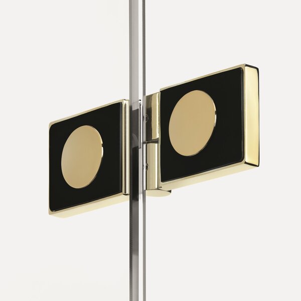 New Trendy New Soleo Light Gold sprchový kout 90x90 cm čtvercový zlatá lesk/průhledné sklo K-1909