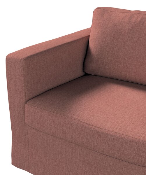 Potah na pohovku IKEA Karlstad 2-místná , nerozkládací, dlouhý barva hnědá látka pletený vzor