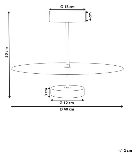 LED závěsná lampa AFRAM Kov Černá