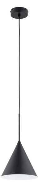 Lustr na lanku FABO 1xE27/15W/230V pr. 20,5 cm černá