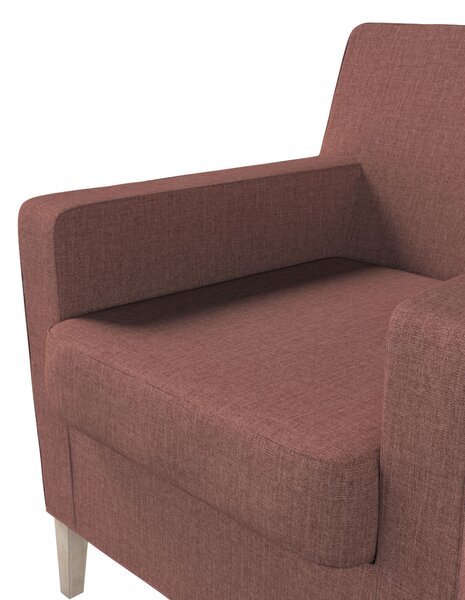 Potah na křeslo IKEA Karlstad barva hnědá látka pletený vzor