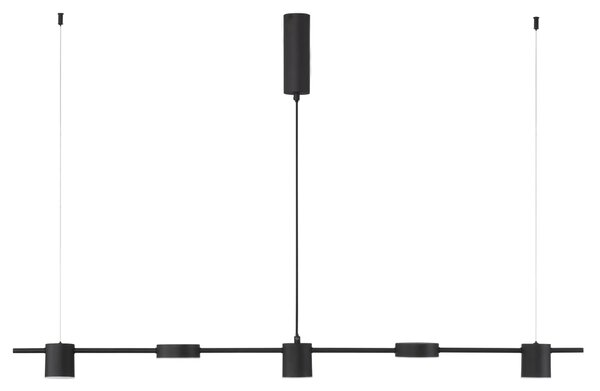 Retro lustr Nordik 127 černé – LED