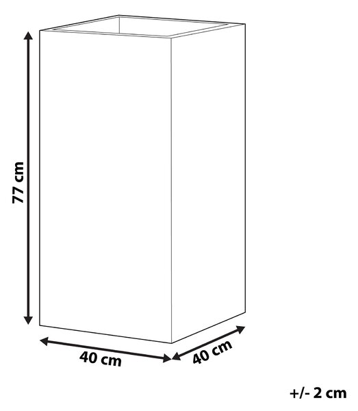 Květináč DION 40 cm Šedá