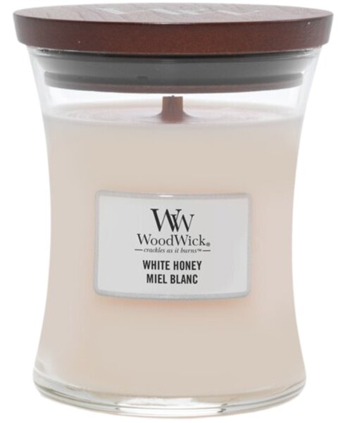 Střední vonná svíčka WoodWick White Honey