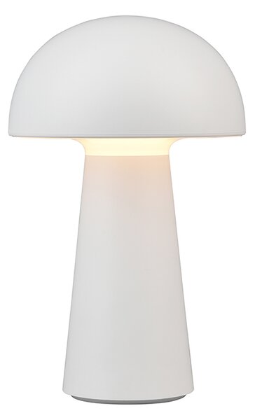 Venkovní stolní lampy bílé nabíjecí 3-stupňové stmívatelné - Daniel