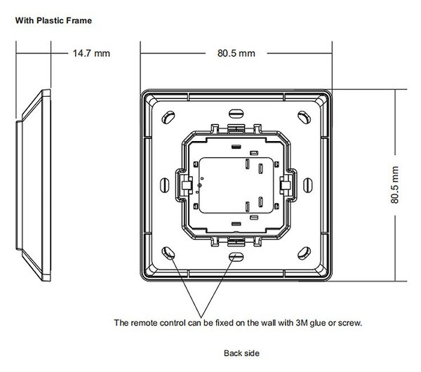 LED2 SR-ZGP2801K4-CCT-E LED2 ZIGBEE 3.0 WALL DIMMER TW 1ch bílá - LED2 Lighting