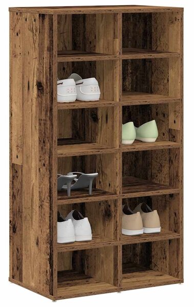 Botník old wood 54 x 34 x 100,5 kompozitní dřevo
