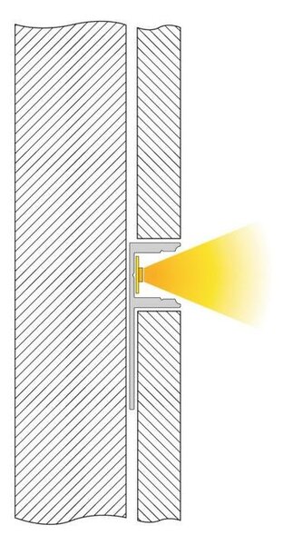 IMPR 975331 Profil EL-01-08 mezi dlaždice pro 8-9,3mm LED pásek elox.hliník 2,5m - DEKOLIGHT