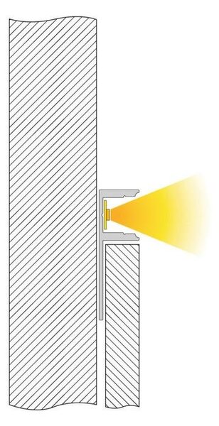 IMPR 975331 Profil EL-01-08 mezi dlaždice pro 8-9,3mm LED pásek elox.hliník 2,5m - DEKOLIGHT
