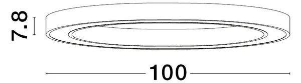 LED lustr Sting 100 černé – Černá
