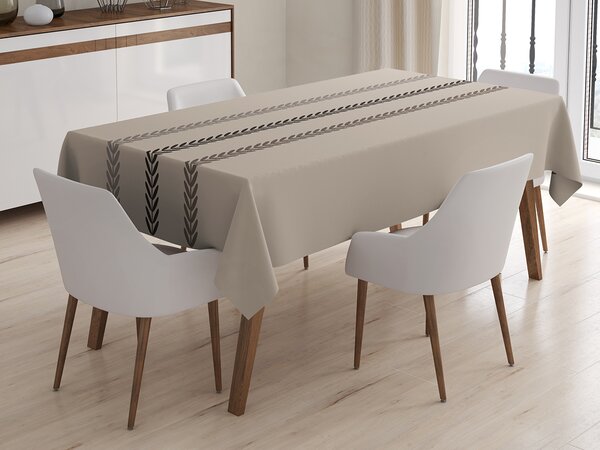 XPOSE® Obdelníkový ubrus WOOD - taupé 155x220 cm