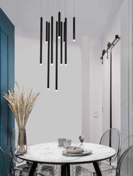 Moderní lustr Trimle 50 černé – Černá (9287945)