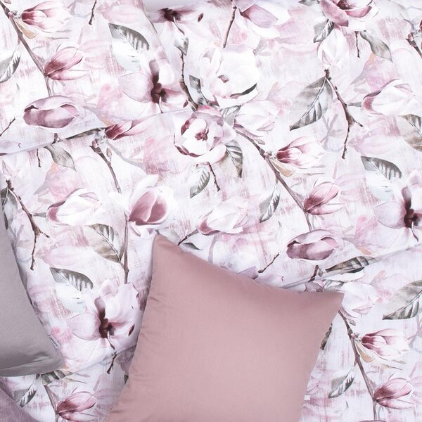 Povlečení SATÉN DESIGN magnolie pudrová 140 x 200/70 x 90 cm