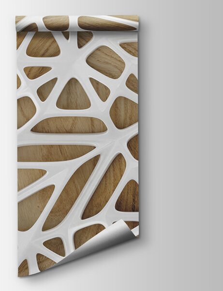 Fototapeta Bílý objekt s otvory, 3D fototapety, Populární fototapety, u93676 - Tapeko.co.cz