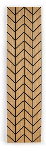 Designový akustický panel, 2400 x 600 mm, dub Hamilton