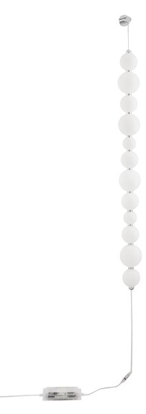 Designové nástěnné svítidlo Perla chrom – Bílá
