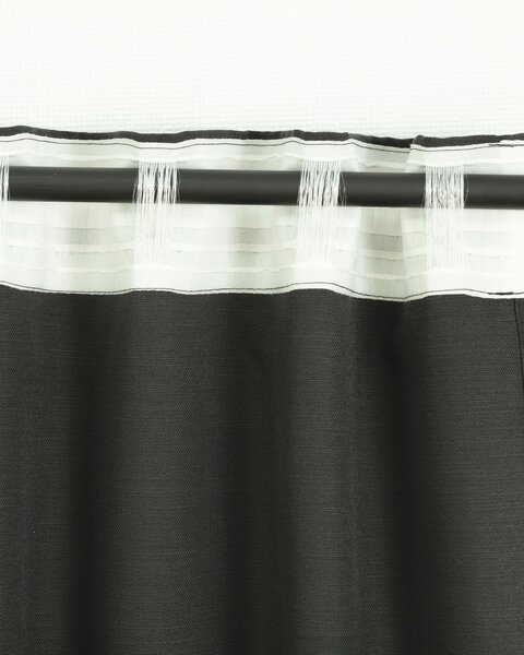 Hotový závěs BASIC s řasící páskou 140x280cm antracitový