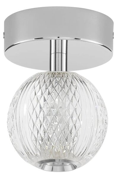 LED stropní svítidlo Brillante chrom – Šedá