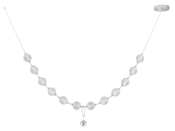 Luxusní lustr Brillante chrom – Šedá