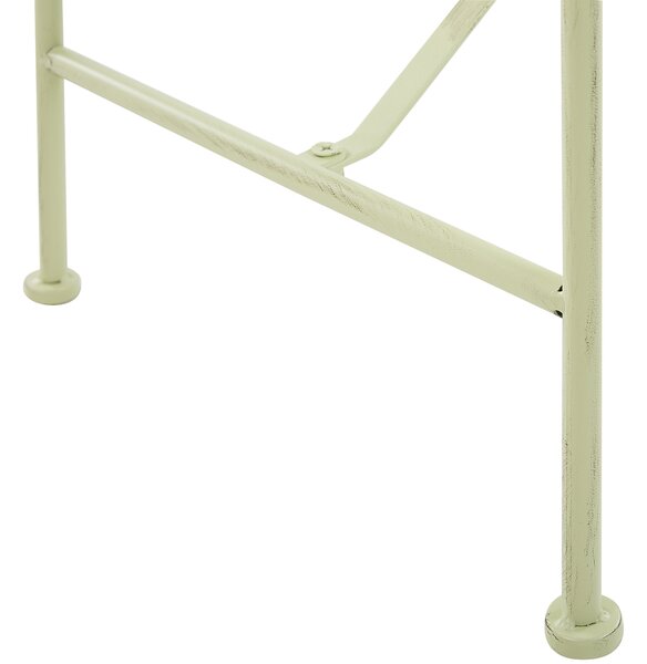 Zahradní lavice MILAZZO 130 cm Kov Světle zelená