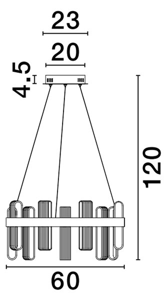 LED lustr Argo