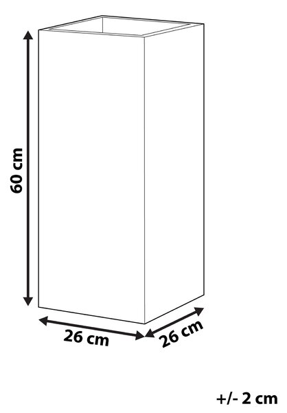 Květináč DION 26 cm Černá