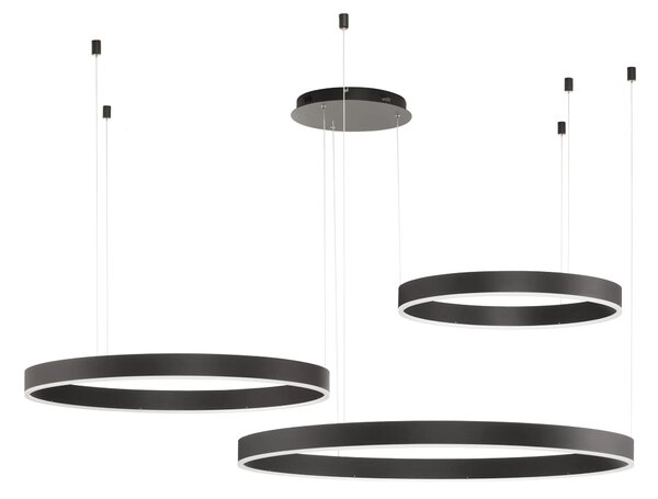 LED lustr Motif černá
