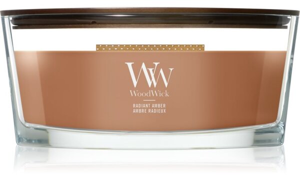 Woodwick Radiant Amber vonná svíčka s dřevěným knotem 453.6 g