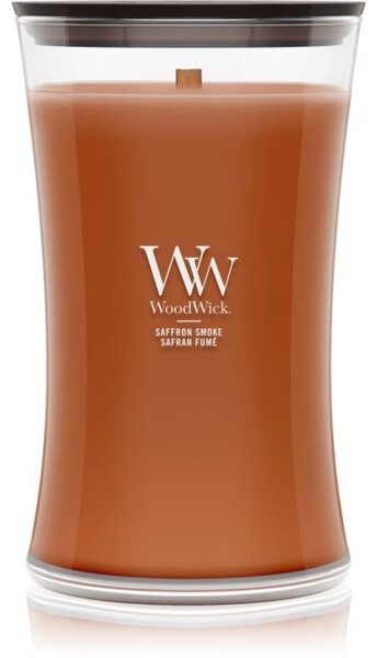 Woodwick Saffron Smoke vonná svíčka s dřevěným knotem 610 g
