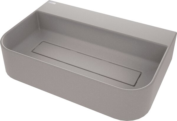 Deante Arnika, granitové umyvadlo na desku 605x405x135 mm, šedá, DEA-CQA_SU6S