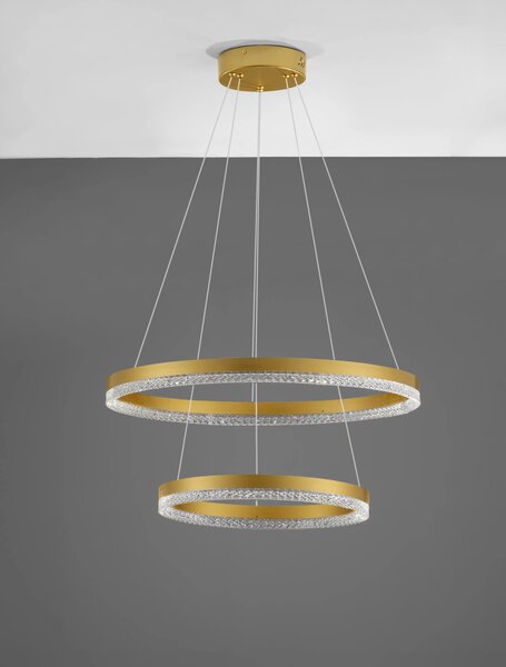 LED lustr Adria 2 zlaté – Zlatá