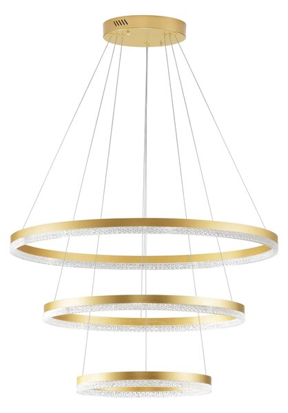 LED lustr Adria 3 zlaté – Zlatá