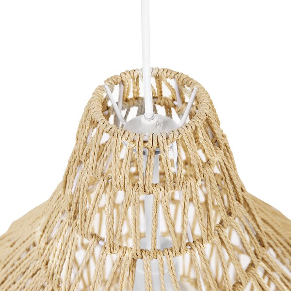 Závěsná lampa MOLOPO Papírové lano Pískově béžová
