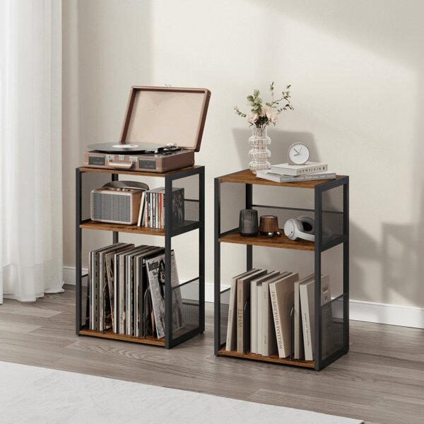Stolek na gramofon staré dřevo AKF-E1075 OLW