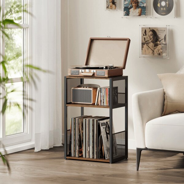 Stolek na gramofon staré dřevo AKF-E1075 OLW