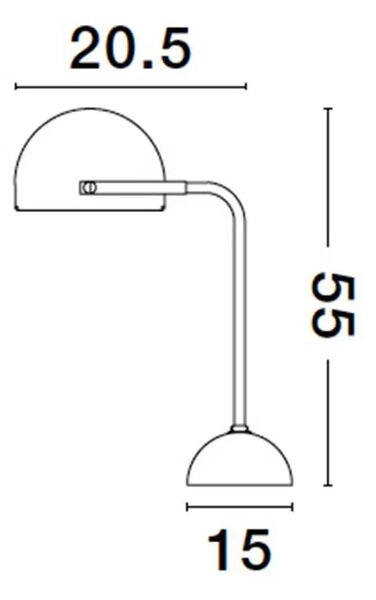 Moderní stolní lampa Bishop – E27
