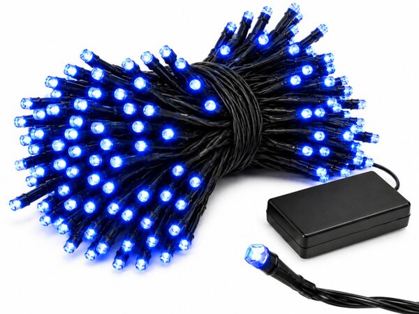 LED světelný řetěz 100 LED modrá