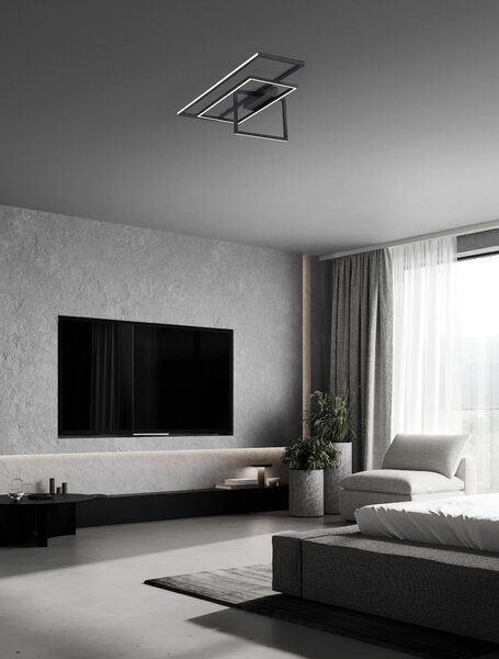 Designové stropní svítidlo Clea 2 černé – Černá