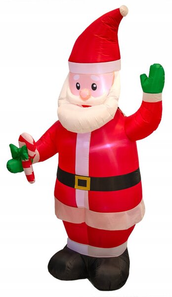 Nafukovací Santa Claus s LED osvětlením 210 cm