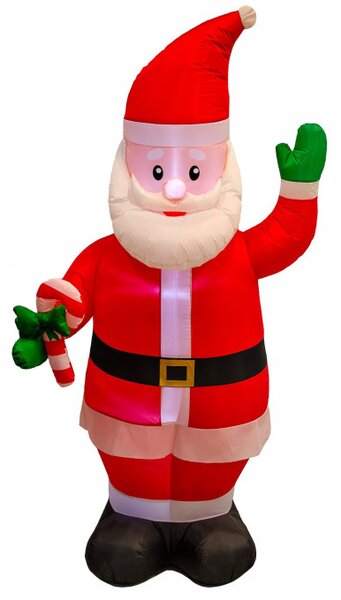 Nafukovací Santa Claus s LED osvětlením 210 cm