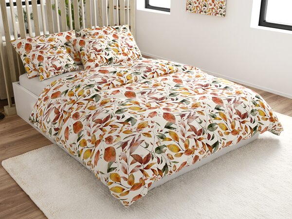 Povlečení z mikrovlákna AUTUMN LEAVES barevné Rozměr povlečení: 70 x 90 cm | 140 x 220 cm
