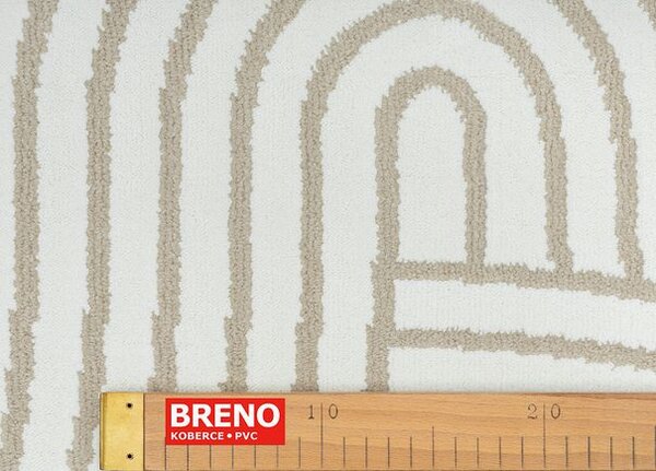 Breno Kusový koberec ELIF 402 ivory, 80x150 cm, Béžová