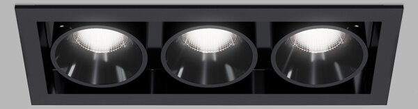 LED2 2560753 Zápustné svítidlo RIVA MAXI 3, B 15W 3000K/3500K/4000K UGR černá