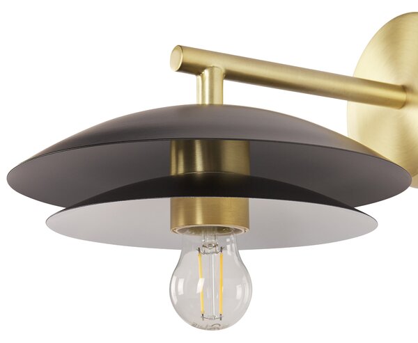 Nástěnná lampa LASOLO Černá Kov