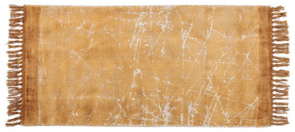 Koberec HANLI Oranžová 80 x 150 cm Viskóza