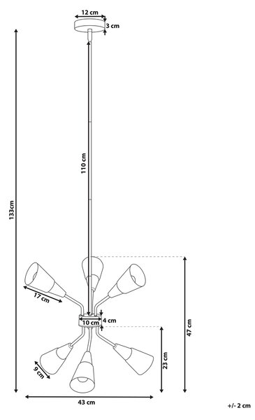 Závěsná lampa AROYO Sklo Bílá