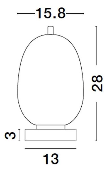 Stolní lampa Lato 3 – E14
