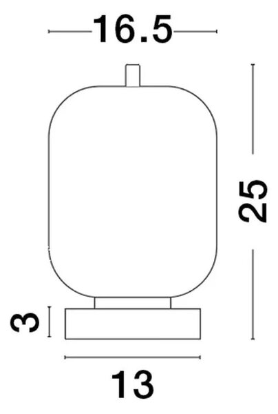 Stolní lampa Lato 2 černé – Černá