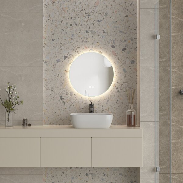 Erga Sofia, kulaté LED zrcadlo 50cm, 1150 lm, 3 barvy světla, ERG-V01-207-5050