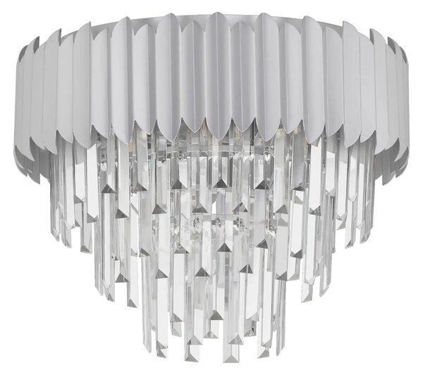Designové stropní svítidlo Magnolia chrom – Šedá